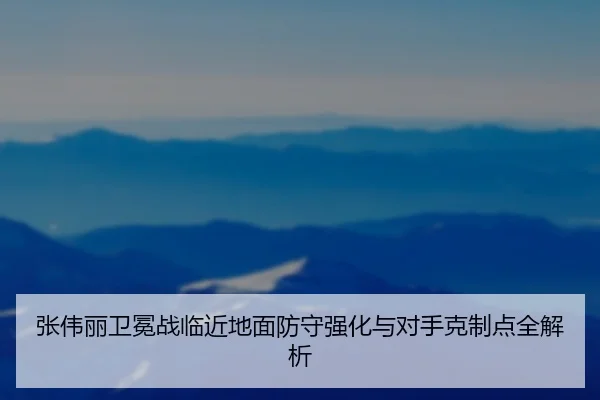 张伟丽卫冕战临近地面防守强化与对手克制点全解析
